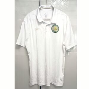 Nike Oakland A's athletic Polo Cooperstown collection men's SZ L Dri-Fit